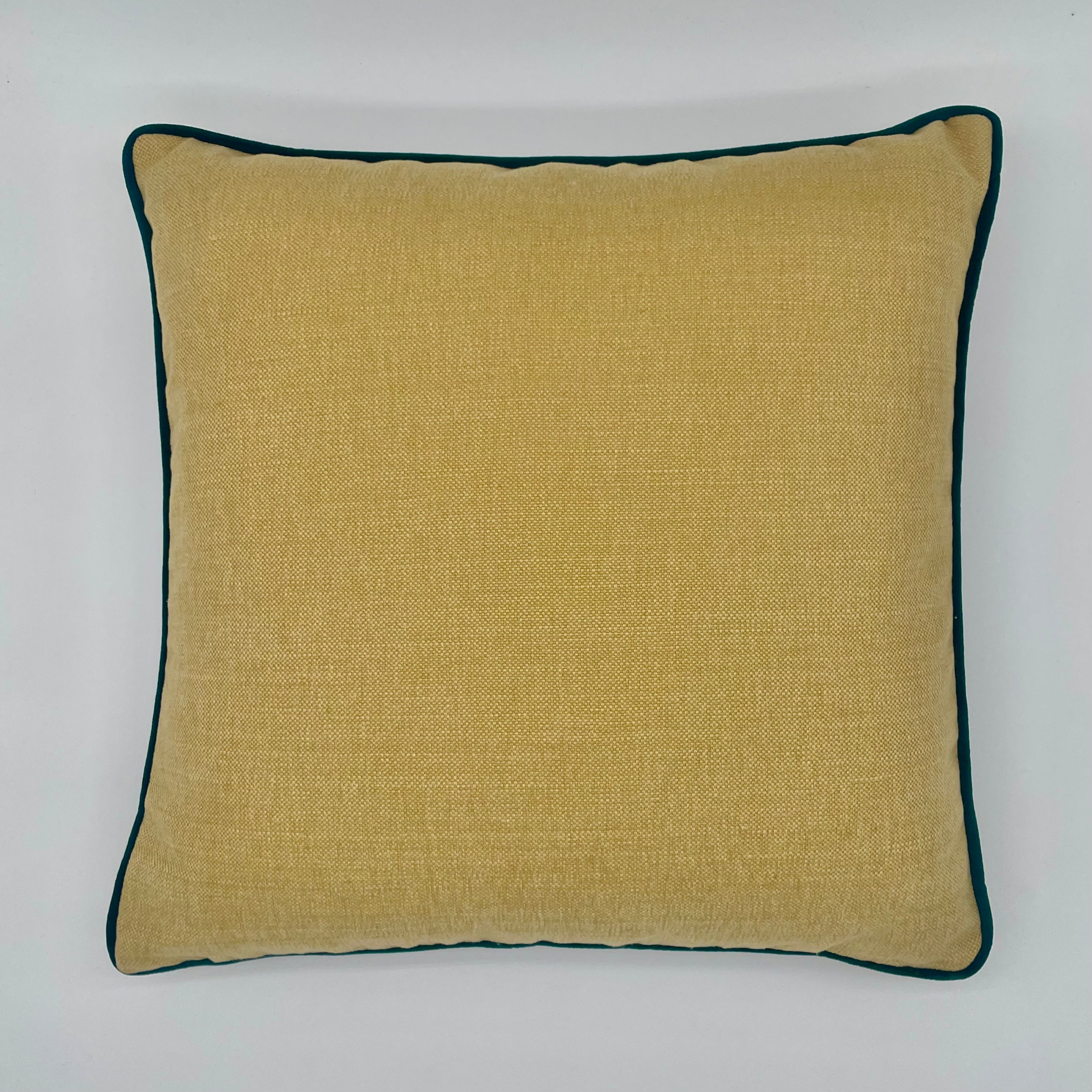 Ochre and Indigo Cushion