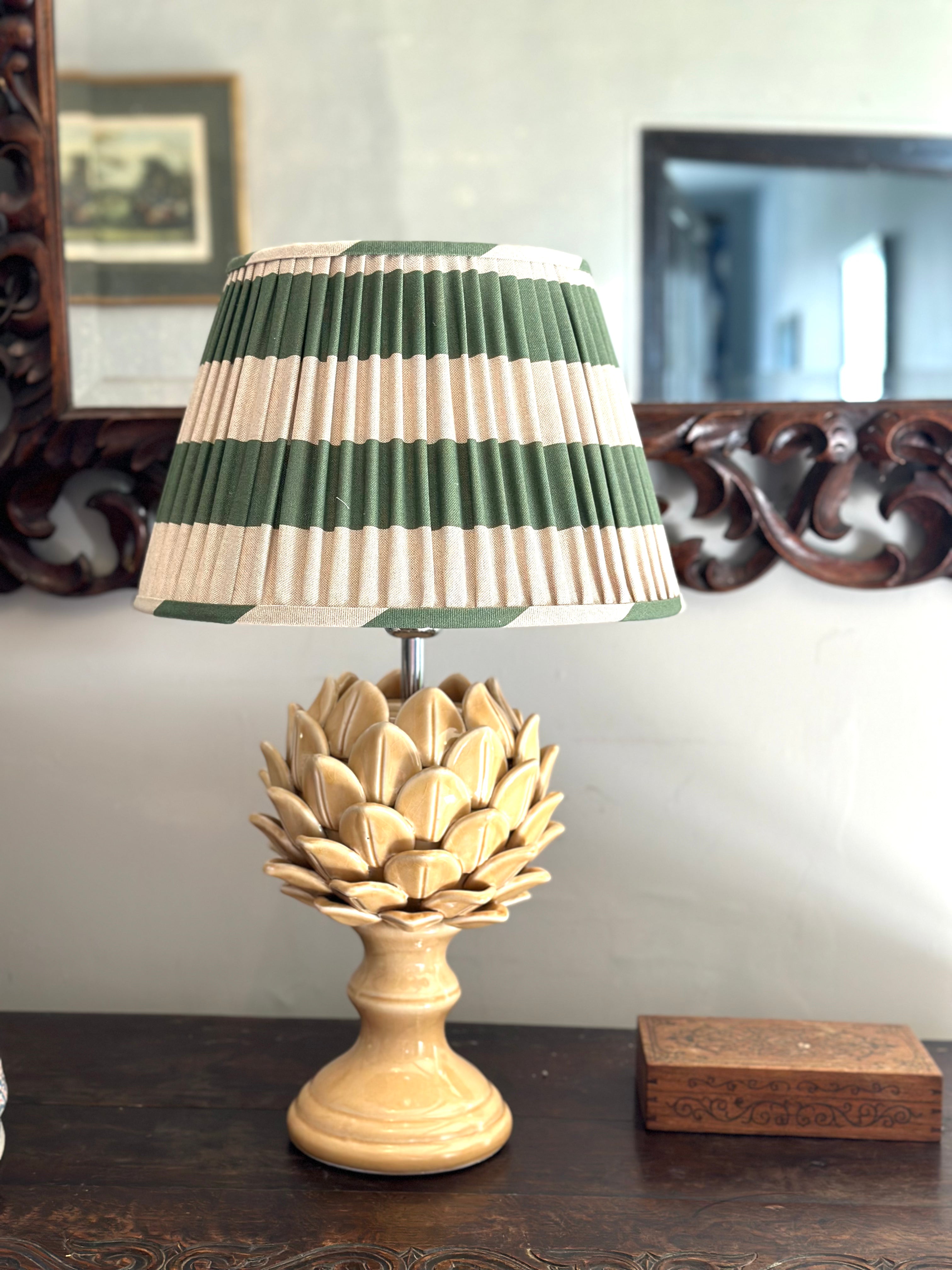 Green Stripe Lampshade