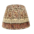 Decorative lampshade with floral pattern on a white background