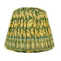 Green and Yellow Gathered Lampshade