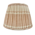 Pink Stripe Gathered Lampshade