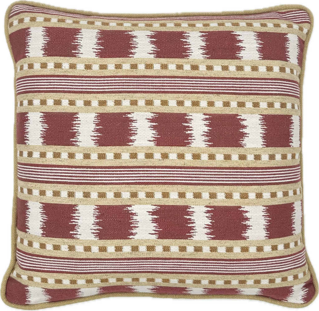 James Hare Paxton Red and Gold Cushion