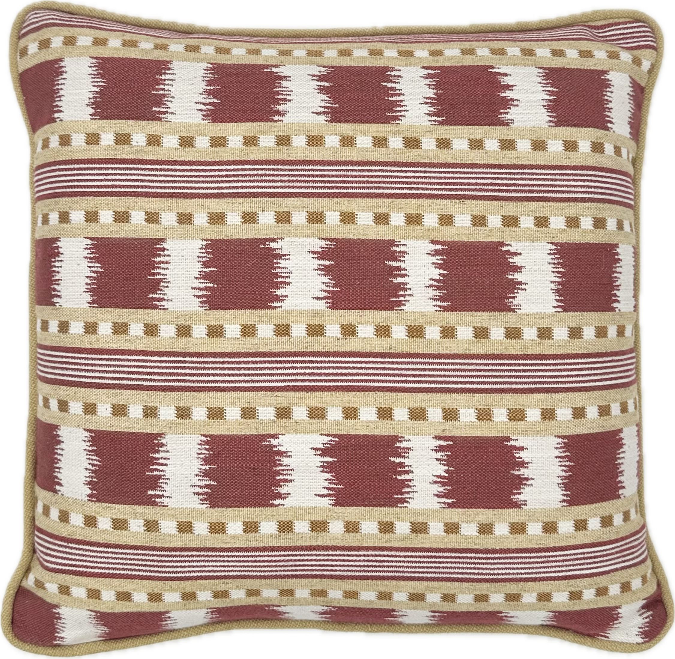 James Hare Paxton Red and Gold Cushion