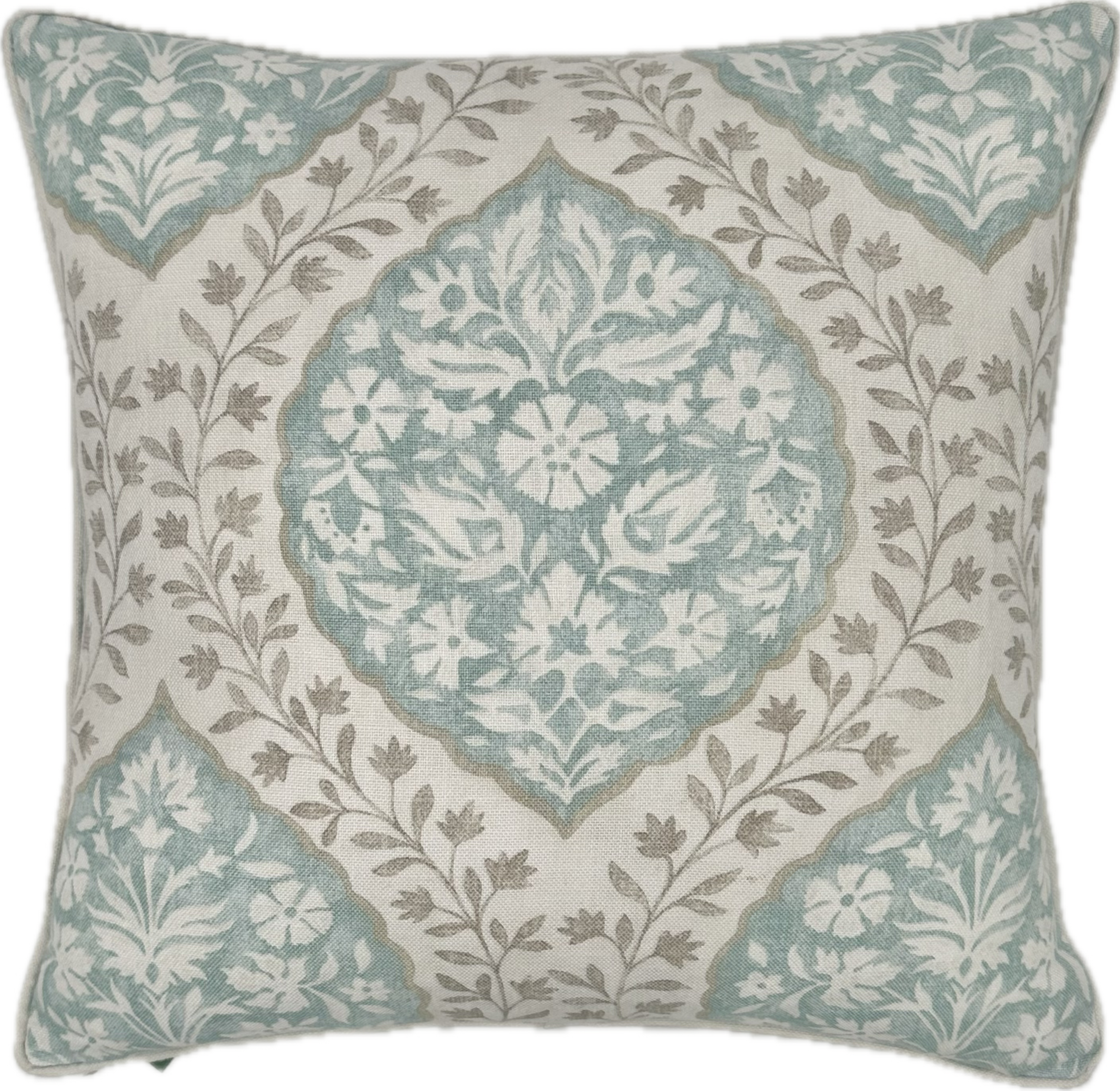 Nina Campbell Marguerite Aqua Large Cushion