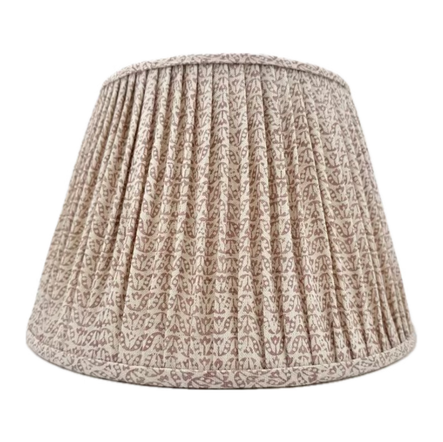 James Hare Fabric Veiled Rose Gathered Lampshade
