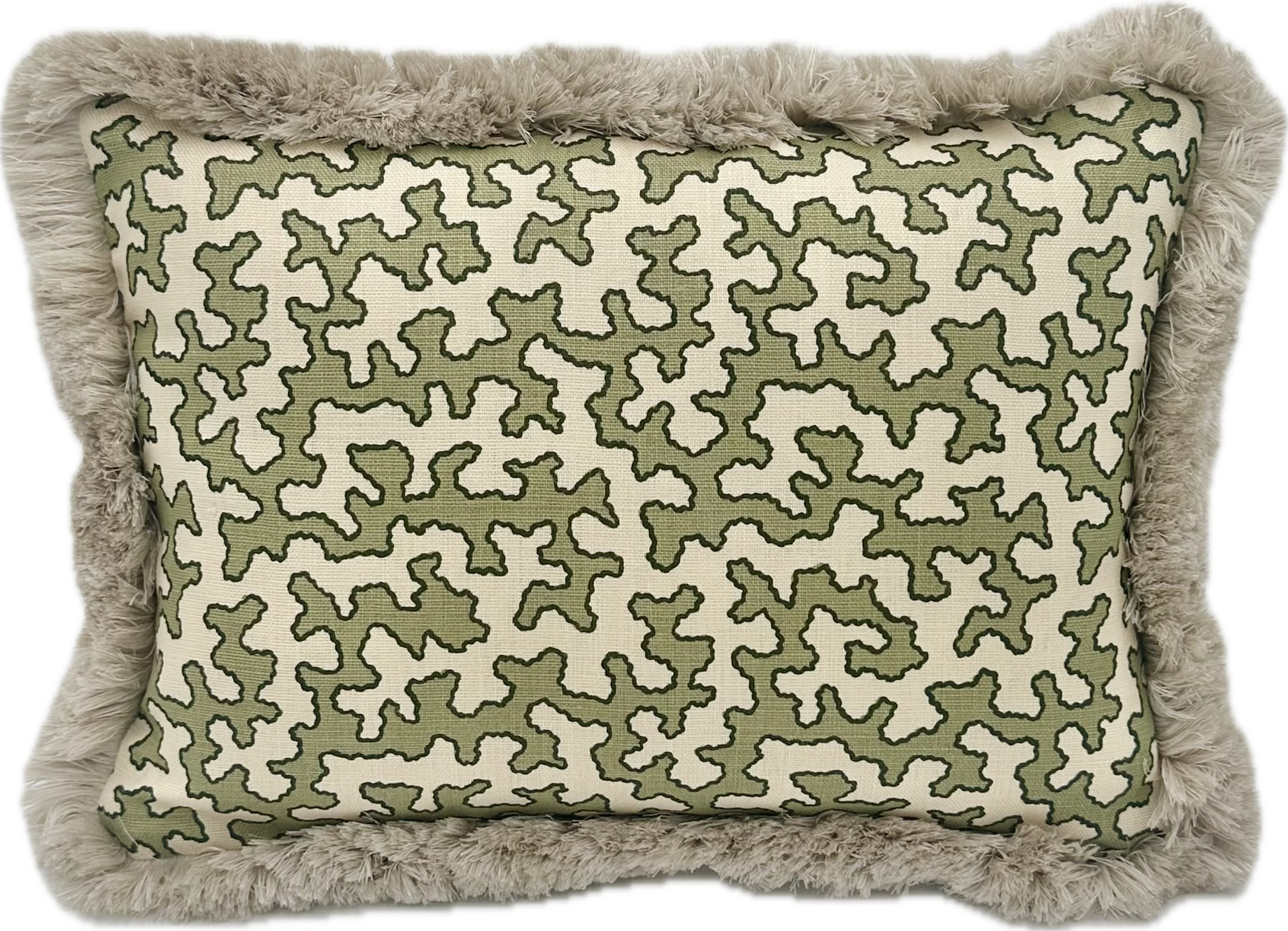 Mini Series - Green Sqwiggle Sibyle Colefax and John Fowler