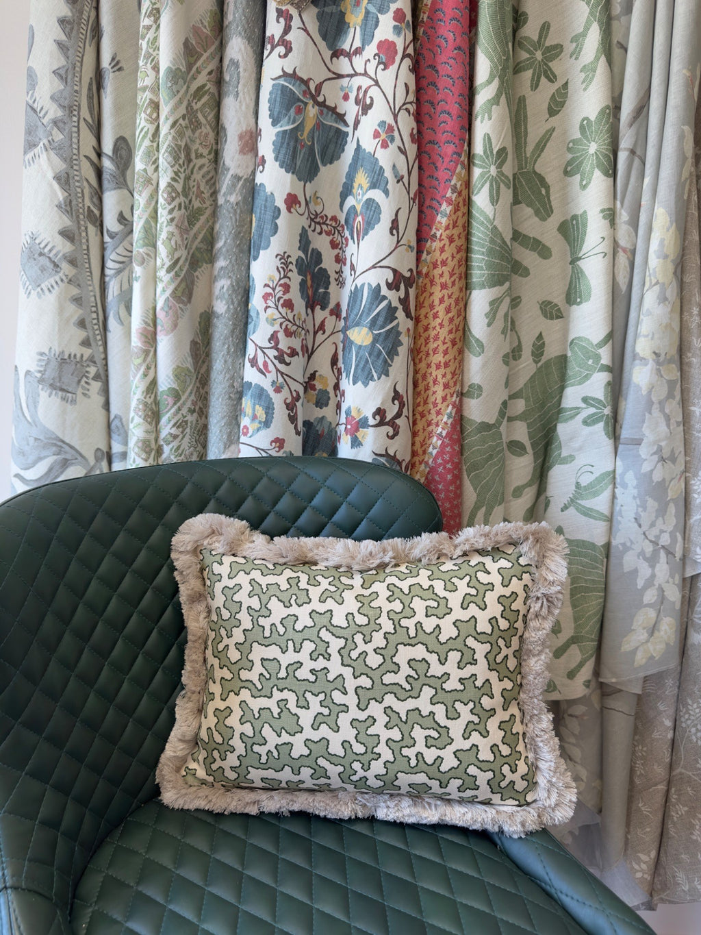 Mini Series - Green Sqwiggle Sibyle Colefax and John Fowler