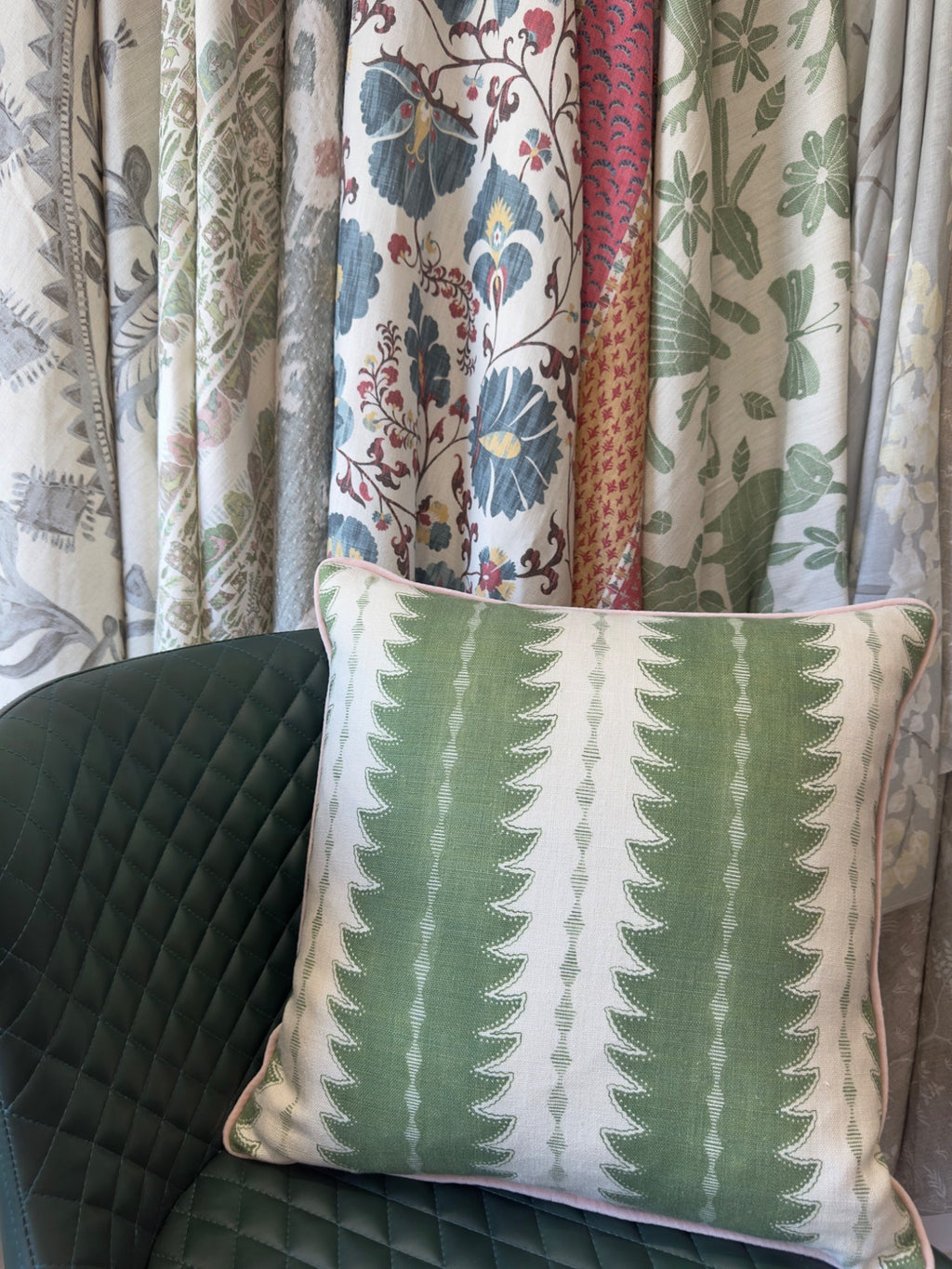 Linwood Ruched Lizard Cushion